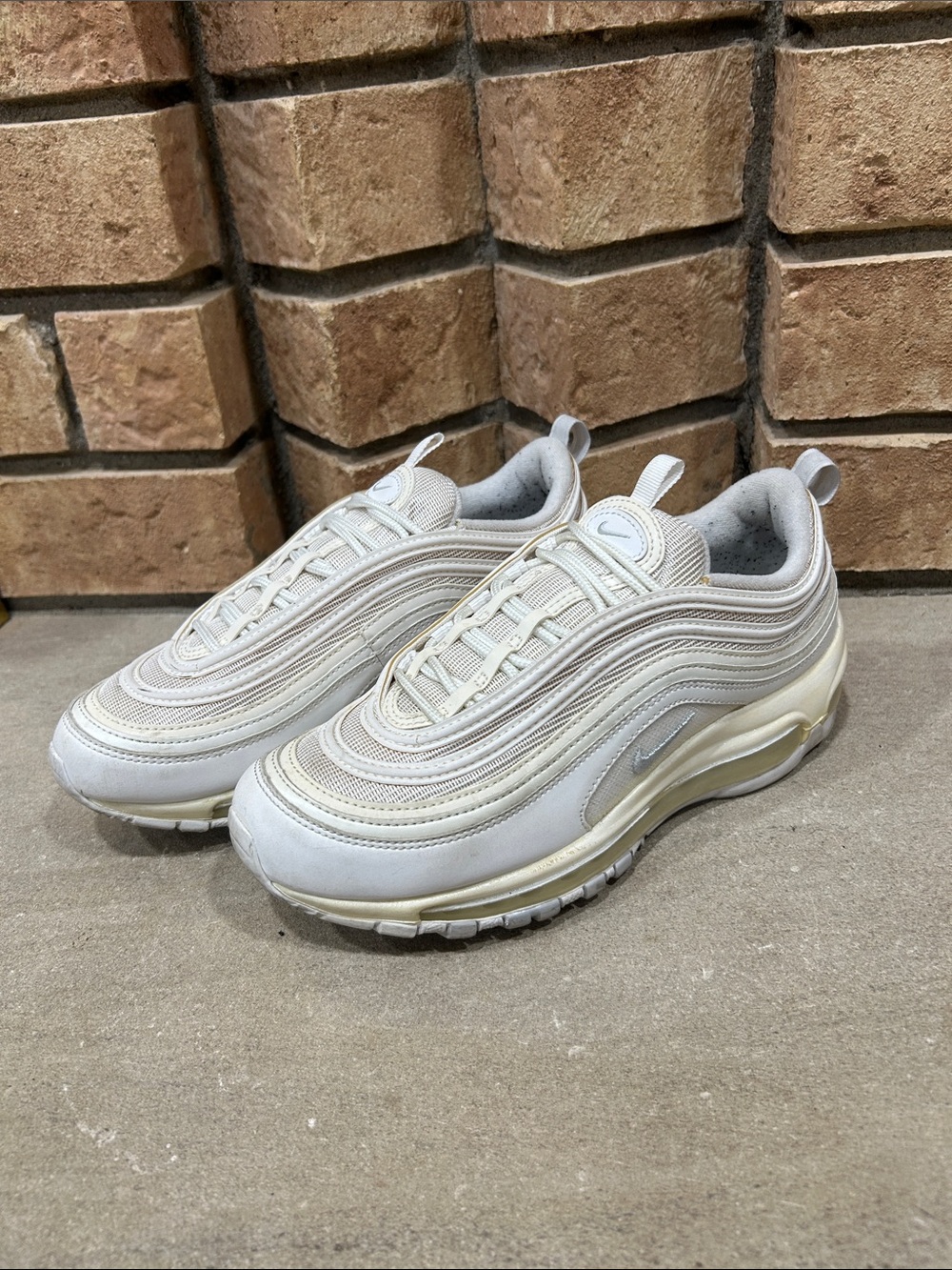Nike Air Max 97 White Pure Platinum Women's Shoes Size 8 (921733-100)